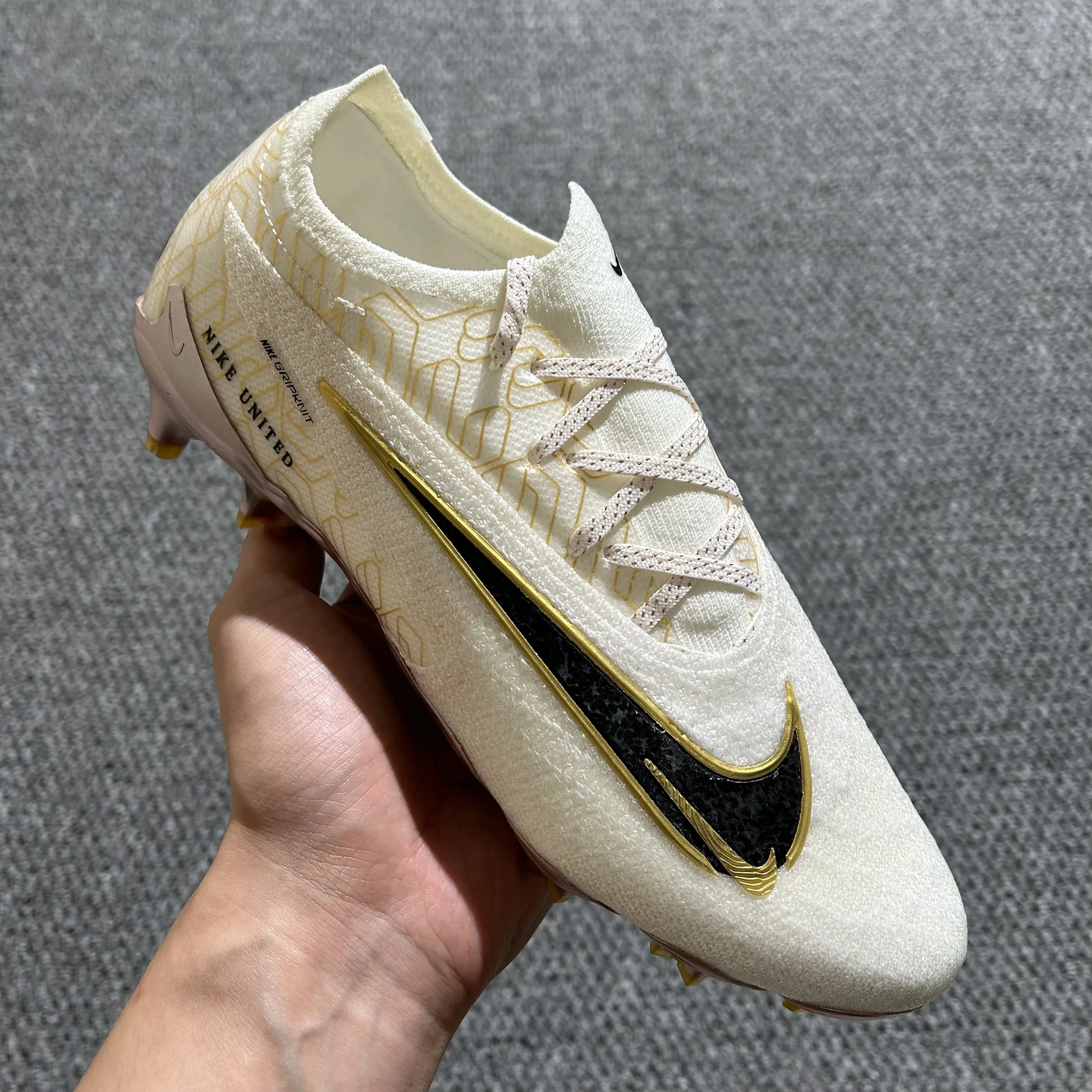 Nike Phantom GX Elite FG - White/Rose Gold/Black