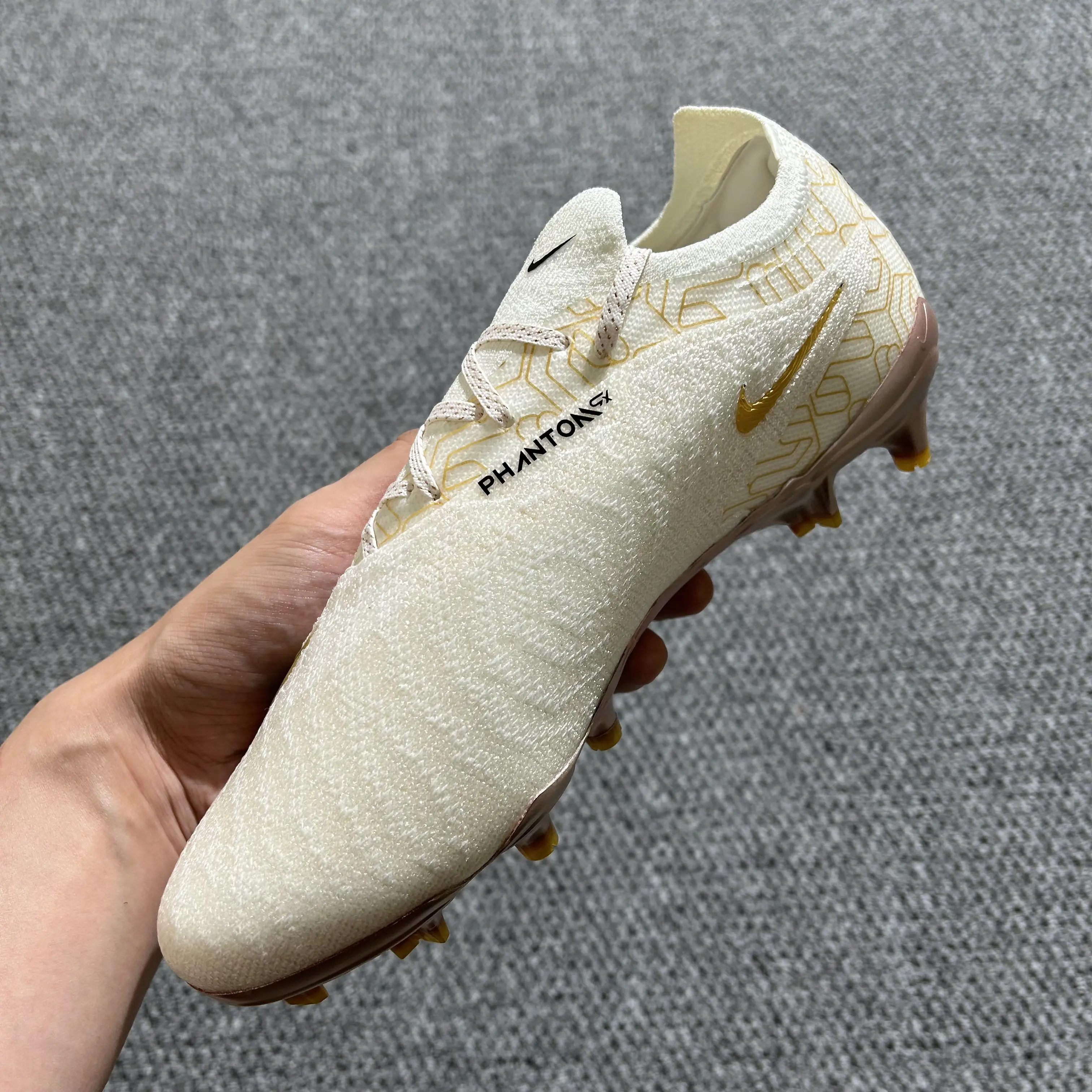 Nike Phantom GX Elite FG - White/Rose Gold/Black