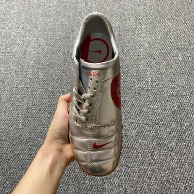 Nike Total 90 III TF - Silver/Metallic Silver/Bright Red