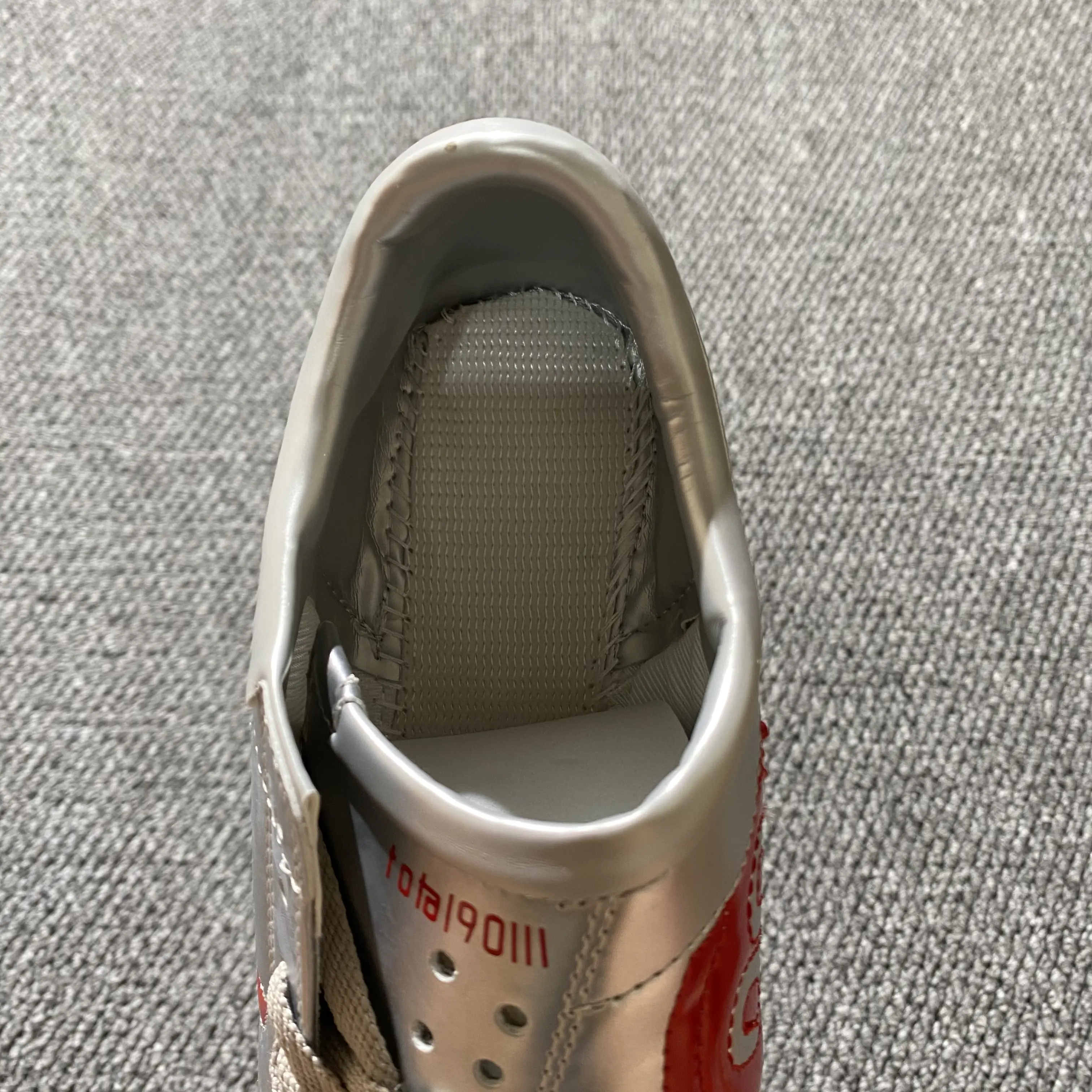 Nike Total 90 III TF - Silver/Metallic Silver/Bright Red