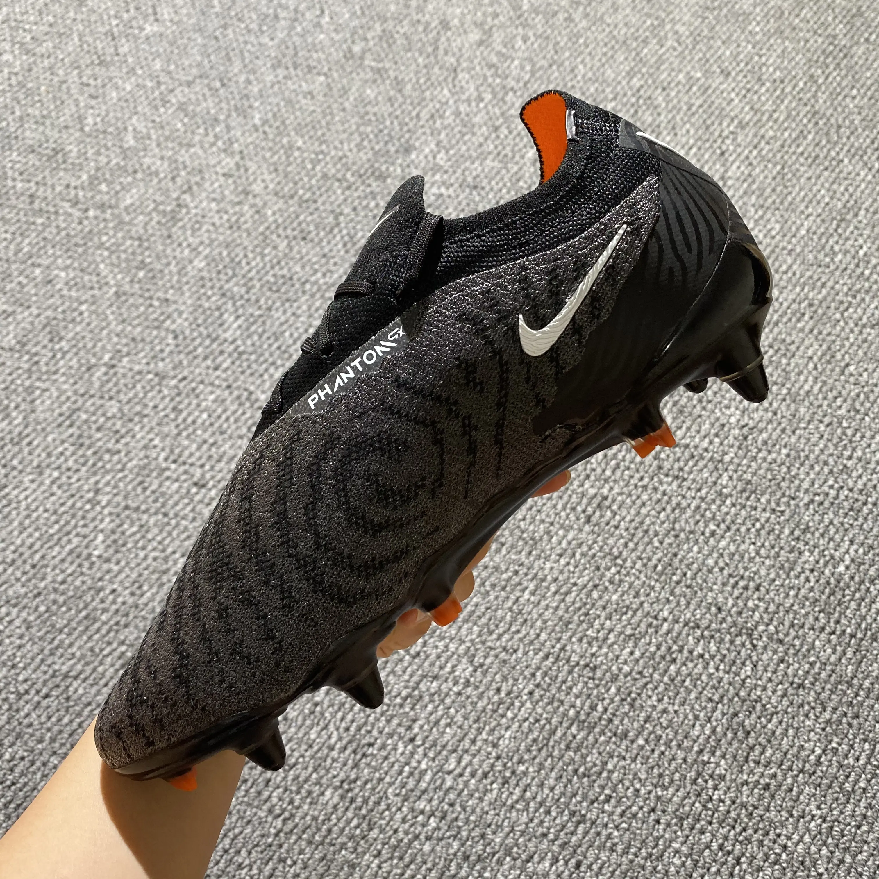 Nike Phantom GX Elite SG - Black/Dark Charcoal/Neon Orange
