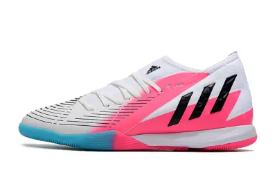 Adidas Predator Edge.3 IC - White/Electric Pink/Aqua Blue