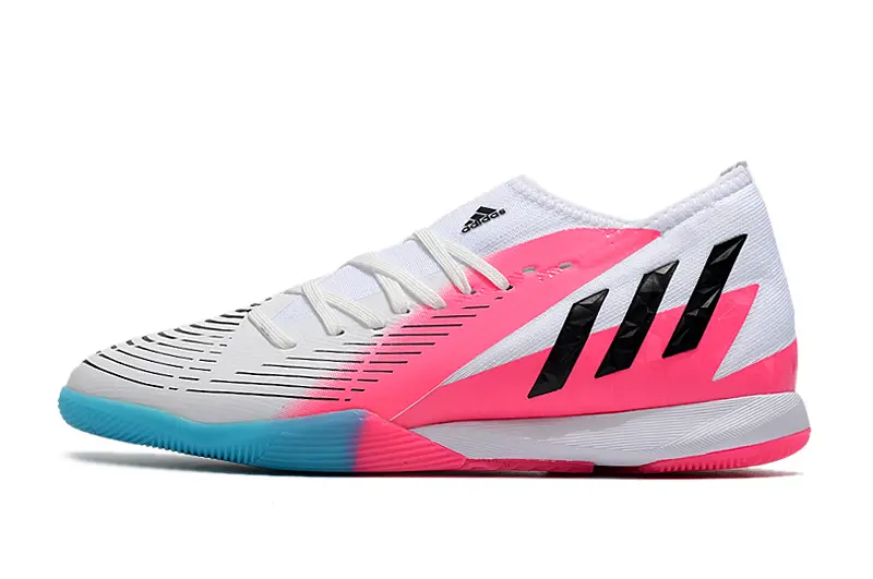 Adidas Predator Edge.3 IC - White/Electric Pink/Aqua Blue