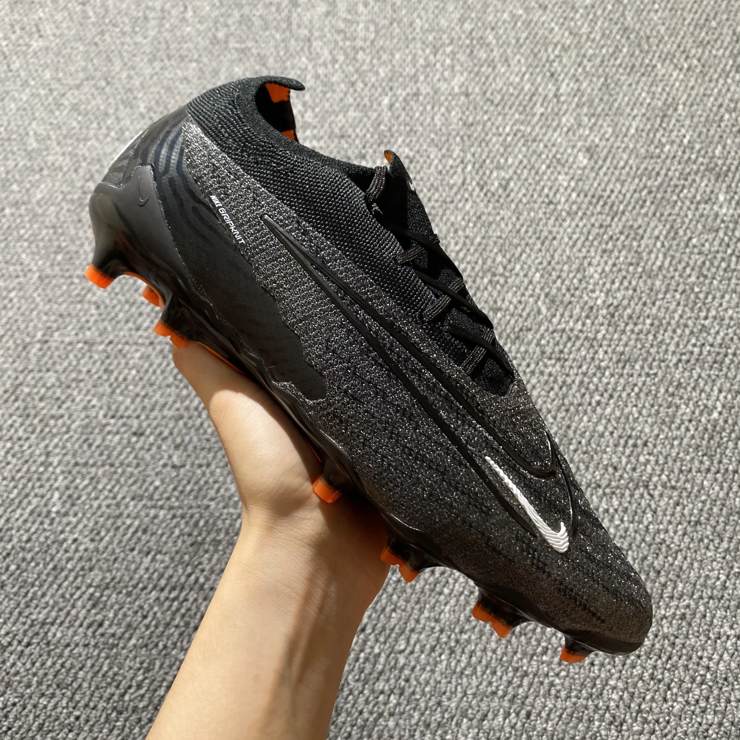 Nike Phantom GX Elite FG - Black/Electric Orange/Silver