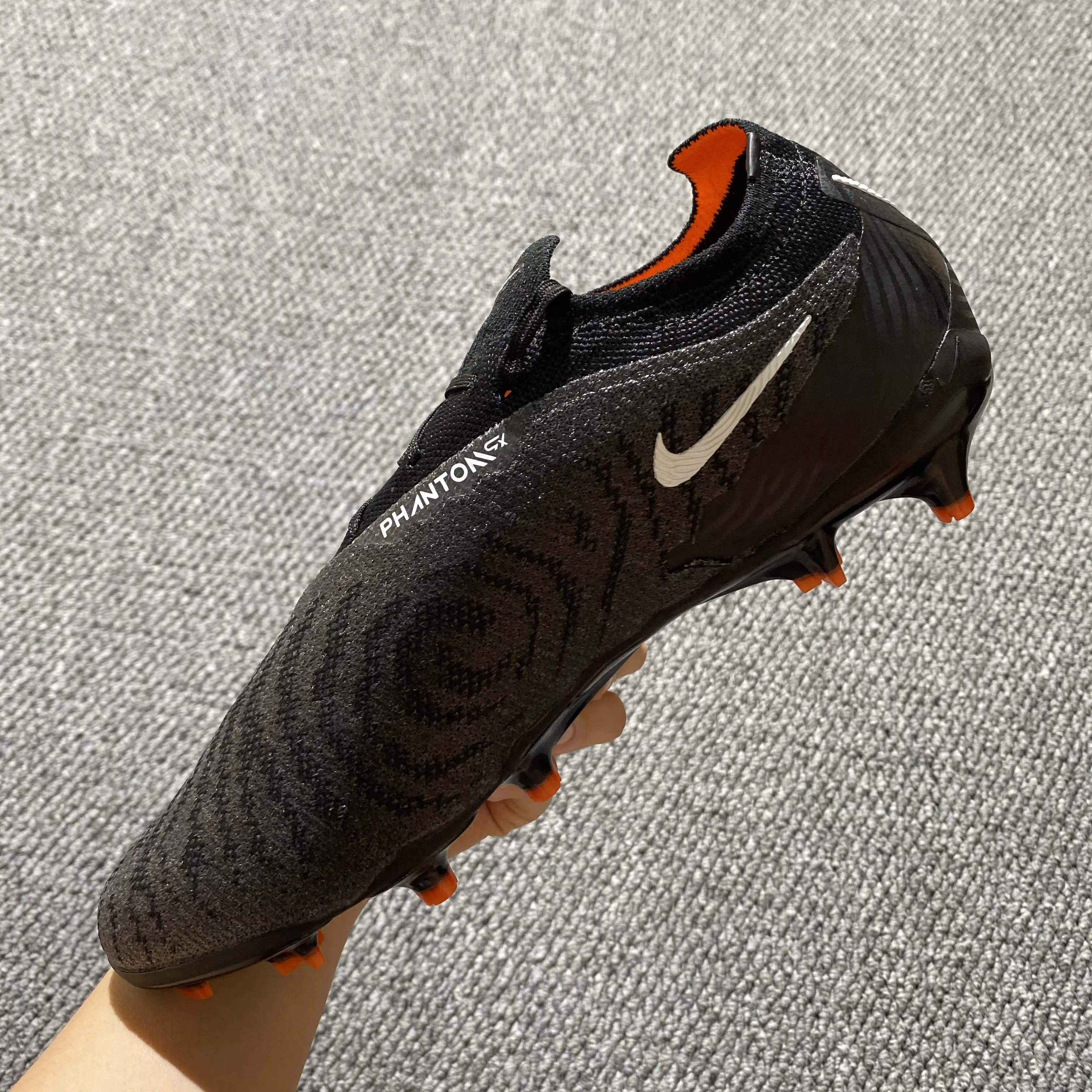 Nike Phantom GX Elite FG - Black/Electric Orange/Silver