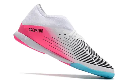 Adidas Predator Edge.3 IC - White/Electric Pink/Aqua Blue