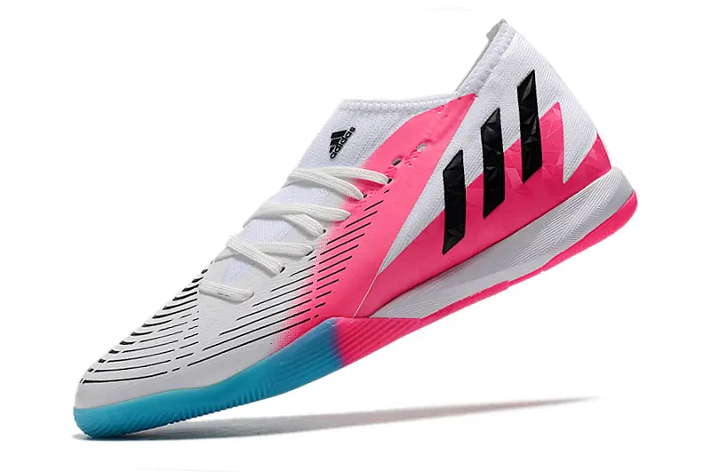 Adidas Predator Edge.3 IC - White/Electric Pink/Aqua Blue