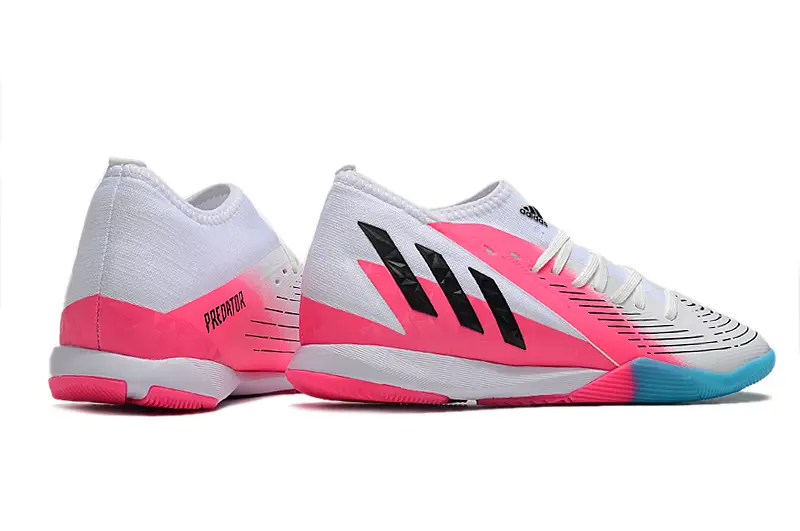 Adidas Predator Edge.3 IC - White/Electric Pink/Aqua Blue