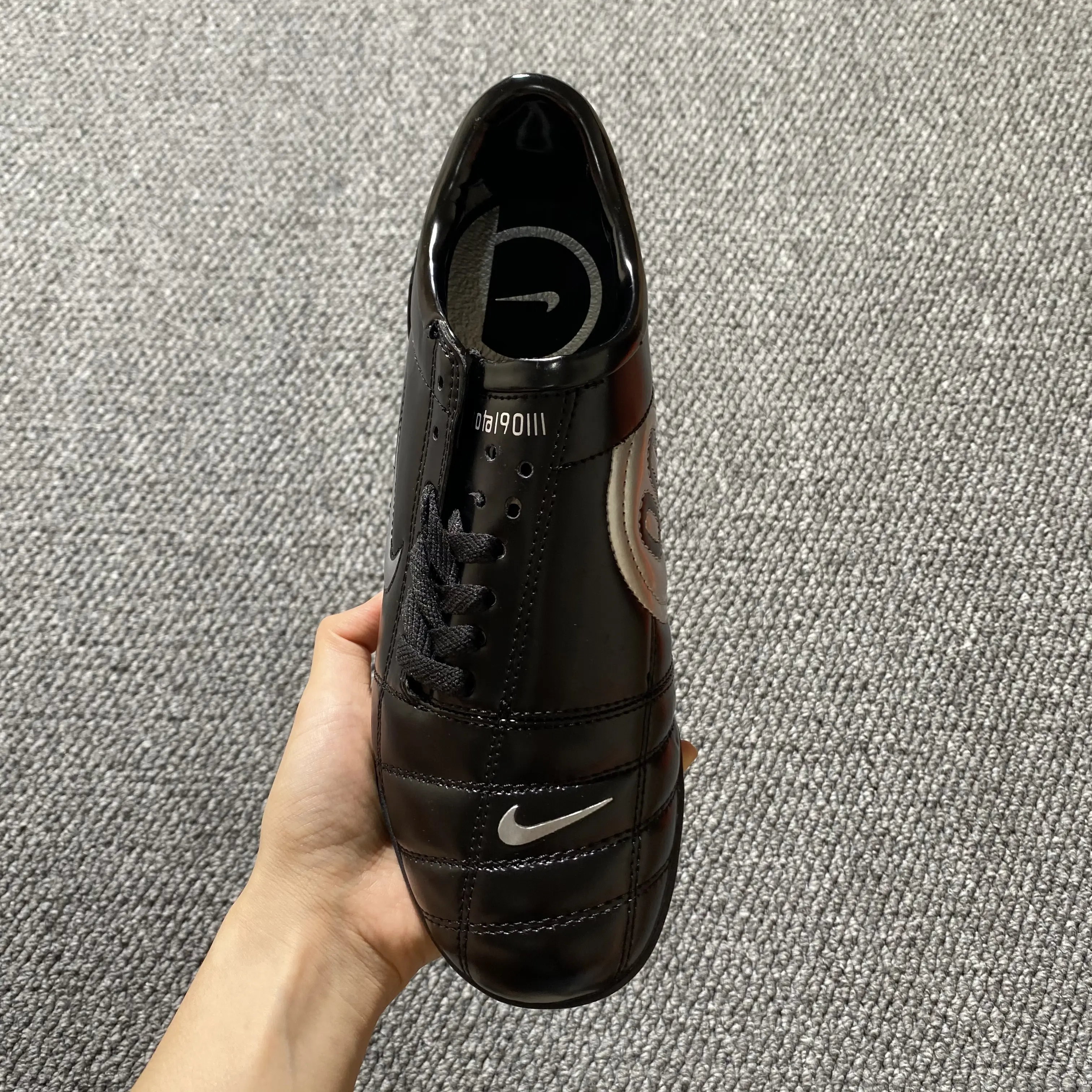 Nike Total 90 III TF - Black/Midnight Black/Red Hot