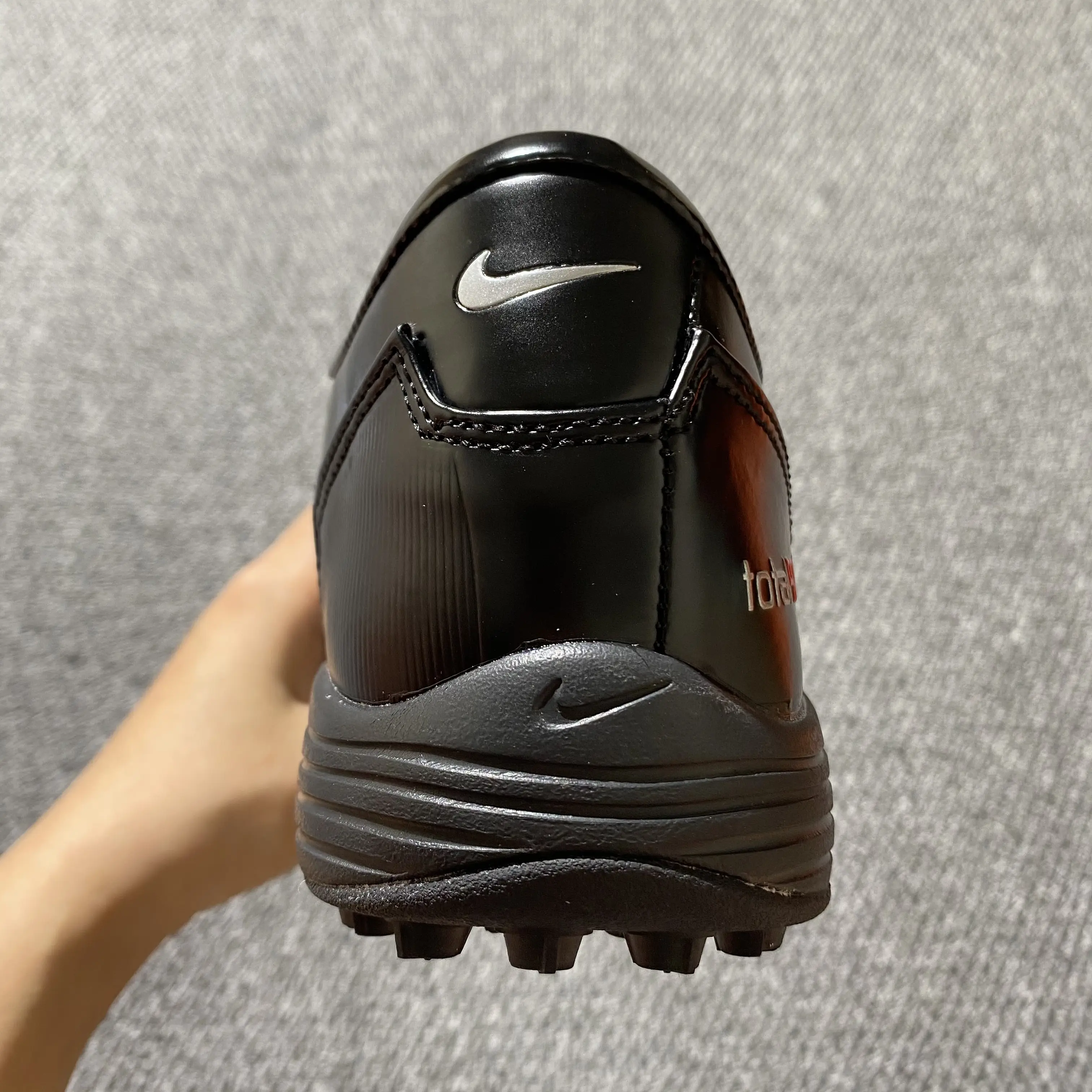 Nike Total 90 III TF - Black/Midnight Black/Red Hot