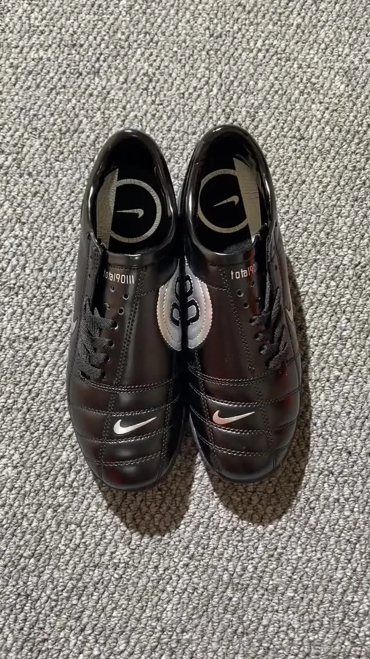 Nike Total 90 III TF - Black/Midnight Black/Red Hot