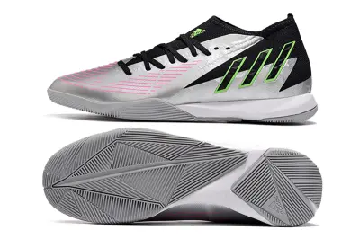 Adidas Predator Edge.3 IC - Silver/Electric Green/Black