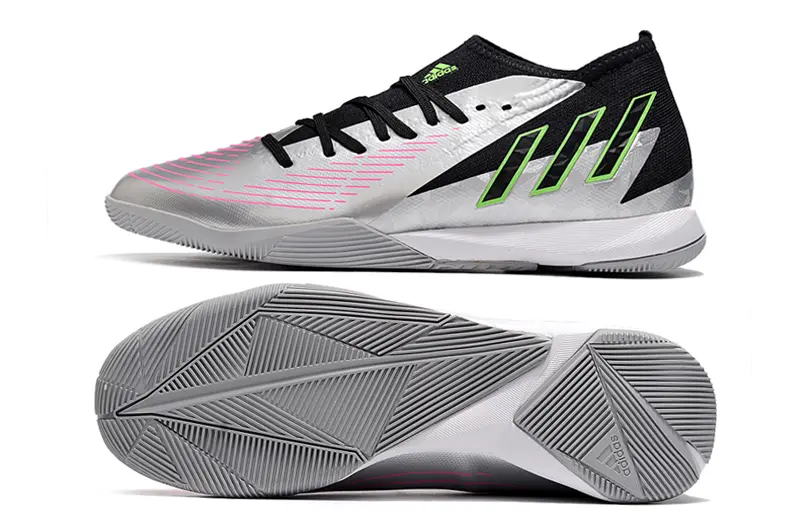Adidas Predator Edge.3 IC - Silver/Electric Green/Black