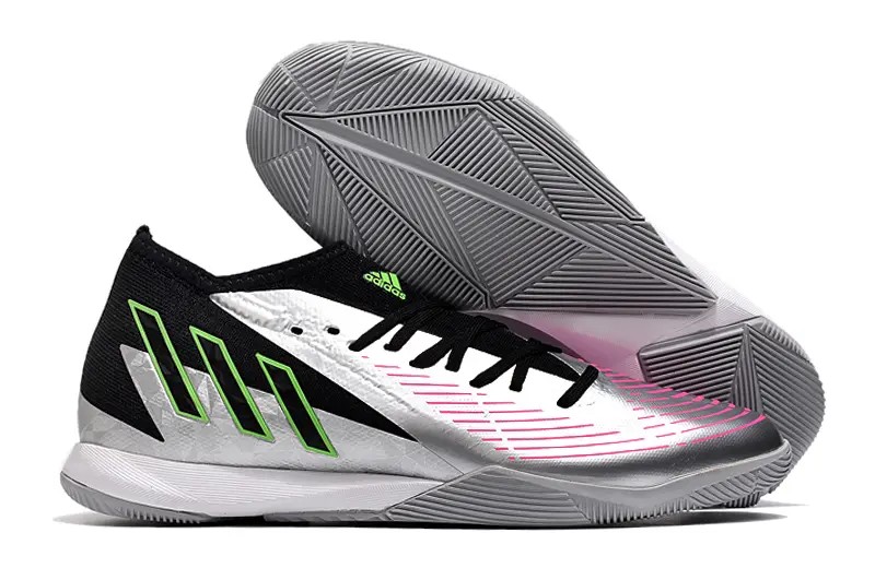 Adidas Predator Edge.3 IC - Silver/Electric Green/Black