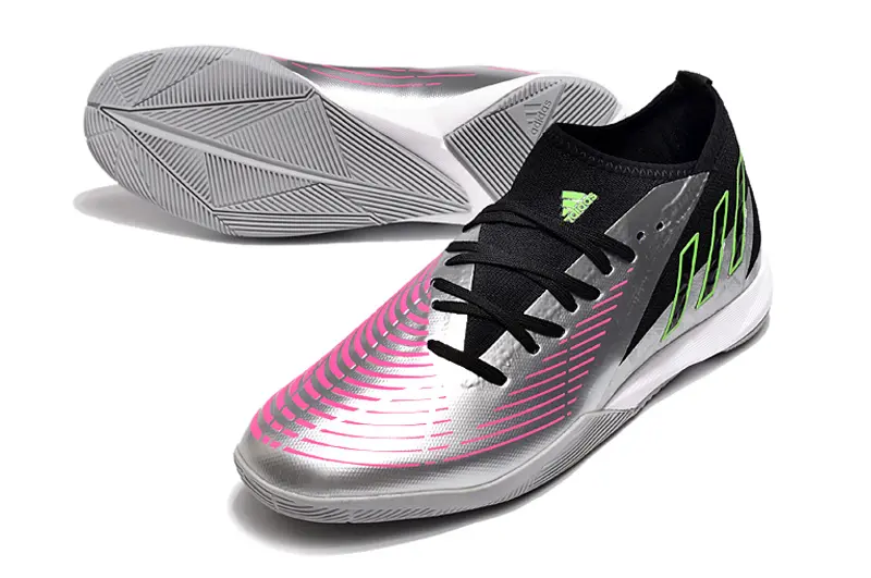 Adidas Predator Edge.3 IC - Silver/Electric Green/Black