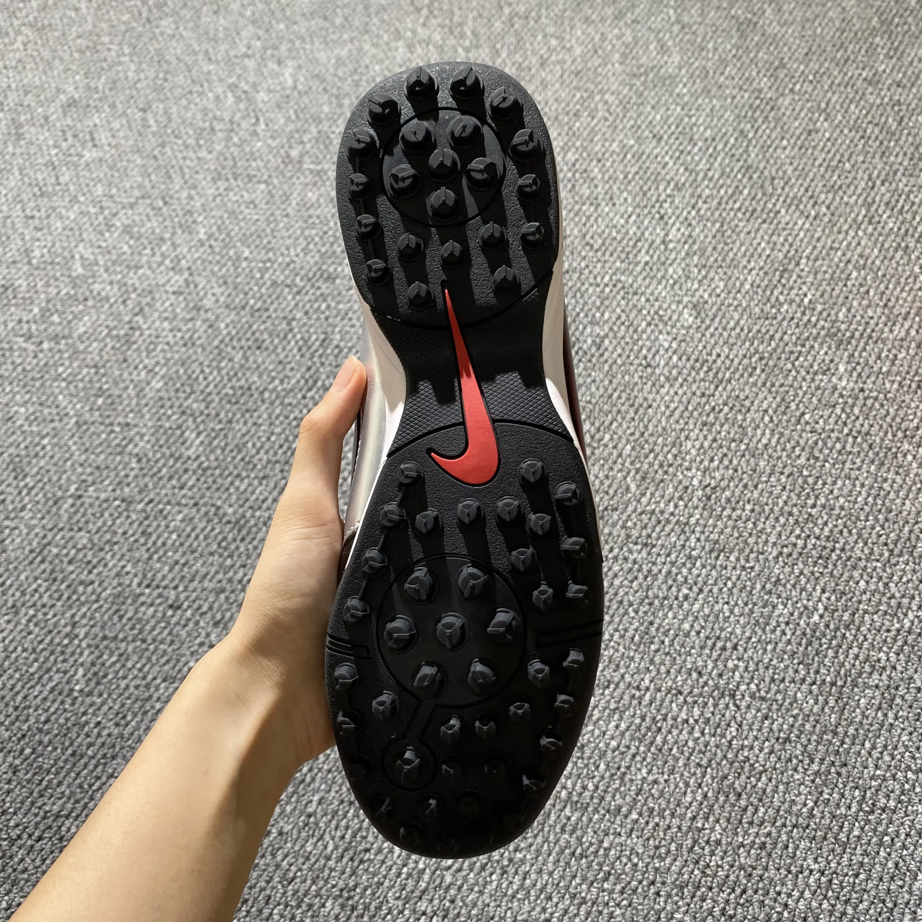 Nike Total 90 III TF - Black/Sleek Black/Red Accent
