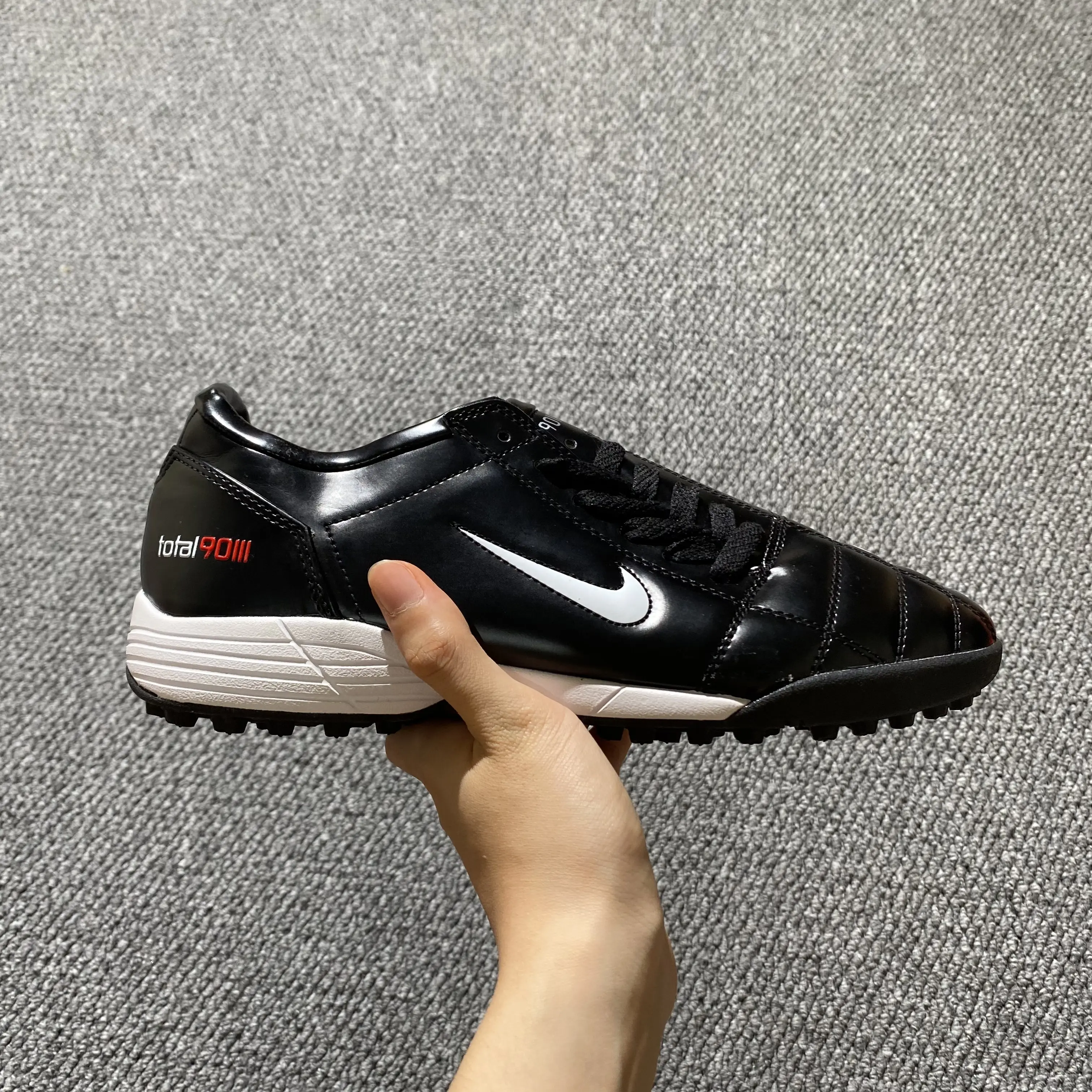 Nike Total 90 III TF - Black/Midnight Black/Classic White