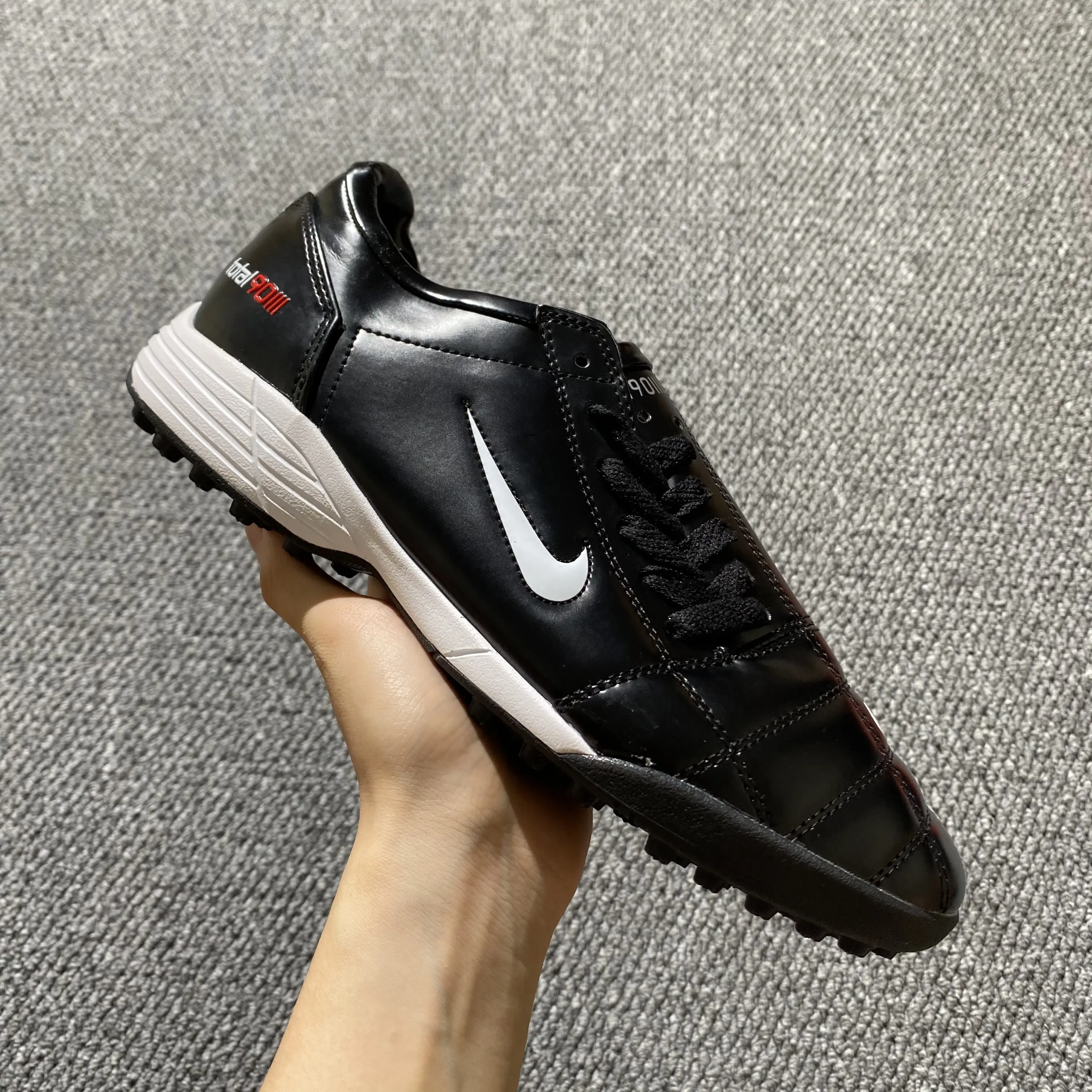 Nike Total 90 III TF - Black/Midnight Black/Classic White
