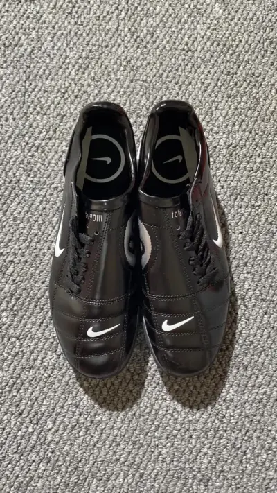 Nike Total 90 III TF - Black/Midnight Black/Classic White