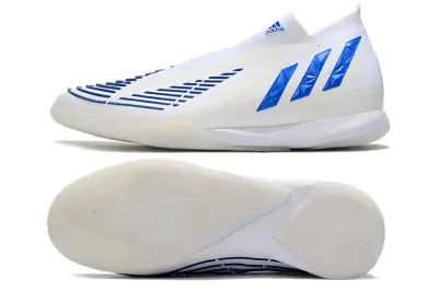 Adidas Predator Edge+ Laceless IC - Blue/Electric Blue/White