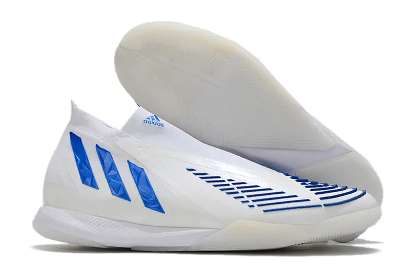 Adidas Predator Edge+ Laceless IC - Blue/Electric Blue/White