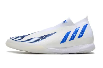 Adidas Predator Edge+ Laceless IC - Blue/Electric Blue/White