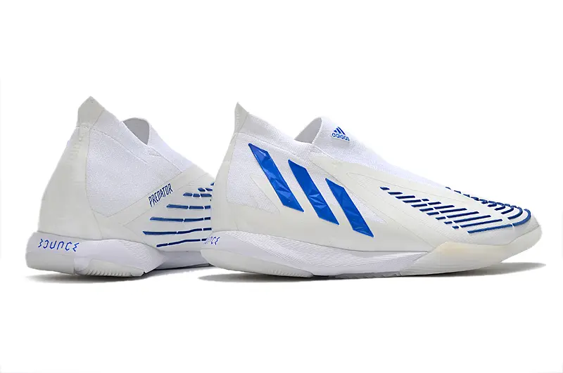 Adidas Predator Edge+ Laceless IC - Blue/Electric Blue/White