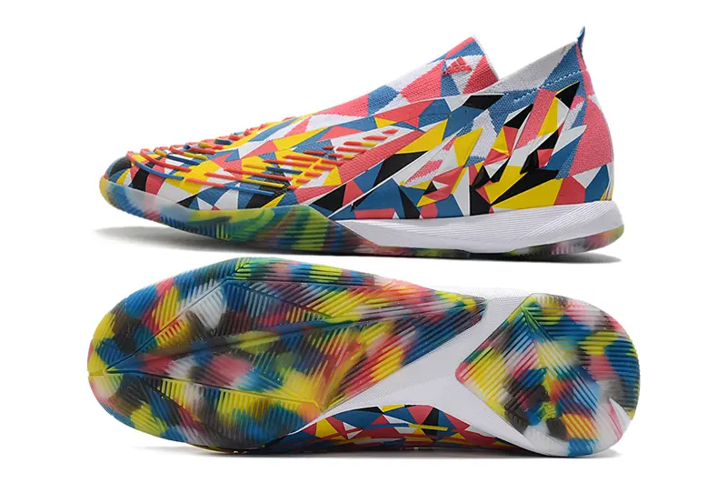 Adidas Predator Edge+ Laceless IC - Red/Vibrant Yellow/Cool Blue