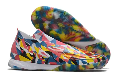 Adidas Predator Edge+ Laceless IC - Red/Vibrant Yellow/Cool Blue