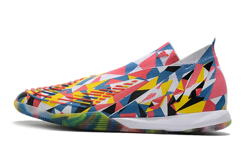 Adidas Predator Edge+ Laceless IC - Red/Vibrant Yellow/Cool Blue