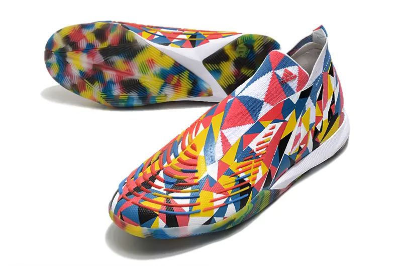 Adidas Predator Edge+ Laceless IC - Red/Vibrant Yellow/Cool Blue
