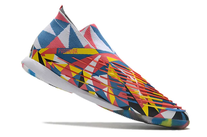 Adidas Predator Edge+ Laceless IC - Red/Vibrant Yellow/Cool Blue