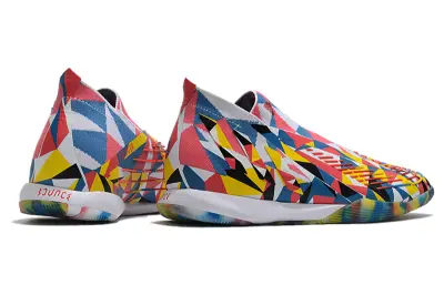 Adidas Predator Edge+ Laceless IC - Red/Vibrant Yellow/Cool Blue