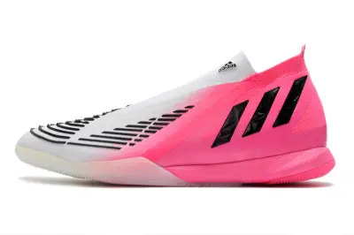 Adidas Predator Edge+ Laceless IC - Pink/Vibrant Pink/Classic White