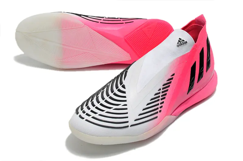 Adidas Predator Edge+ Laceless IC - Pink/Vibrant Pink/Classic White