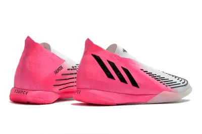 Adidas Predator Edge+ Laceless IC - Pink/Vibrant Pink/Classic White