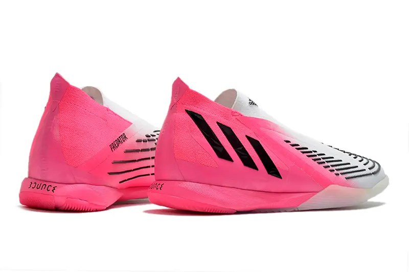 Adidas Predator Edge+ Laceless IC - Pink/Vibrant Pink/Classic White