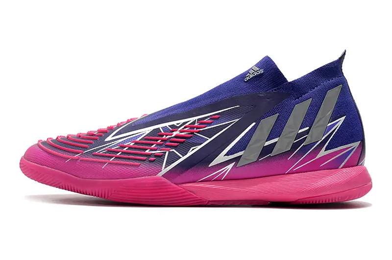 Adidas Predator Edge+ Laceless IC - Blue/Electric Pink/Navy Blue