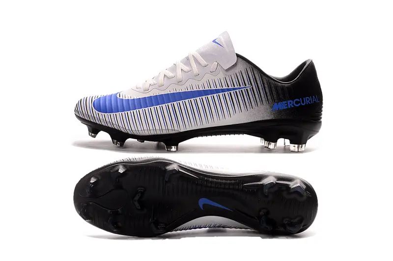 Nike Mercurial Vapor 11 FG - White/Blue Velocity/Black Phantom