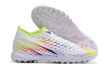 Adidas Predator Edge.3 TF - White/Fluorescent Yellow/Blue