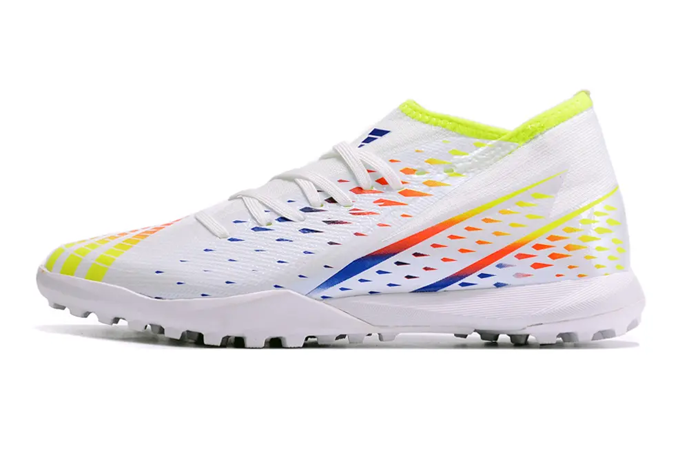 Adidas Predator Edge.3 TF - White/Fluorescent Yellow/Blue