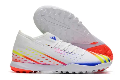Adidas Predator Edge.3 TF - White/Neon Rainbow/Crimson Blaze