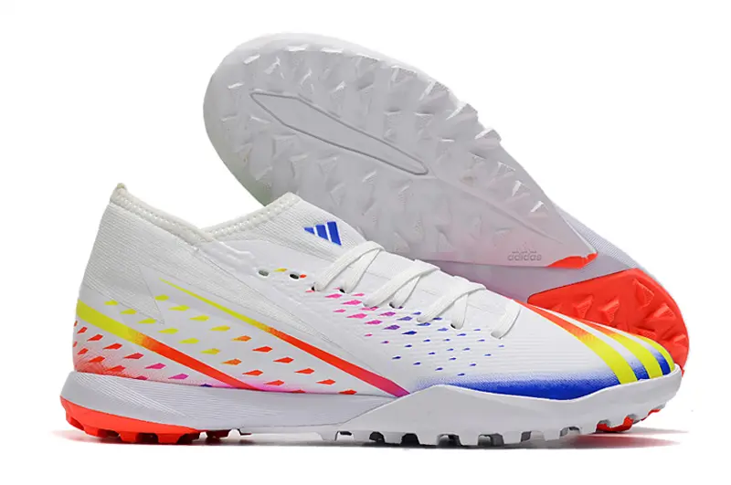 Adidas Predator Edge.3 TF - White/Neon Rainbow/Crimson Blaze