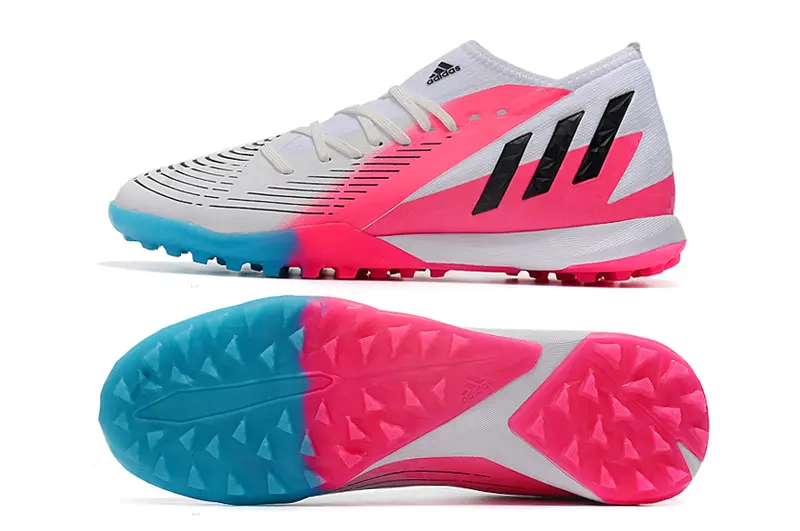 Adidas Predator Edge.3 TF - White/Neon Pink/Cyan Blue