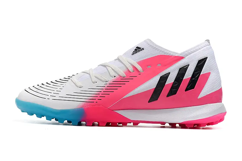 Adidas Predator Edge.3 TF - White/Neon Pink/Cyan Blue
