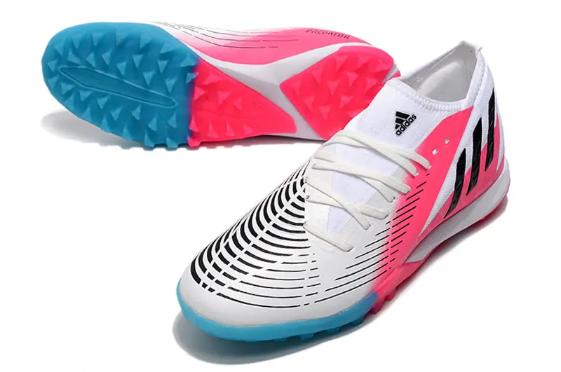 Adidas Predator Edge.3 TF - White/Neon Pink/Cyan Blue