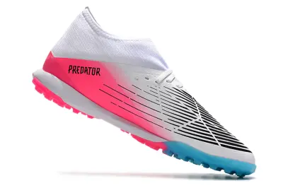 Adidas Predator Edge.3 TF - White/Neon Pink/Cyan Blue