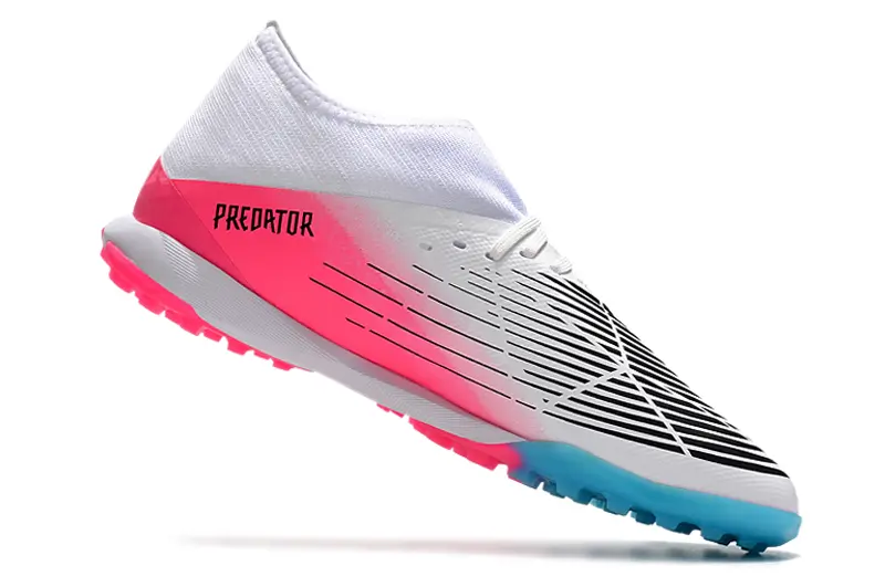 Adidas Predator Edge.3 TF - White/Neon Pink/Cyan Blue