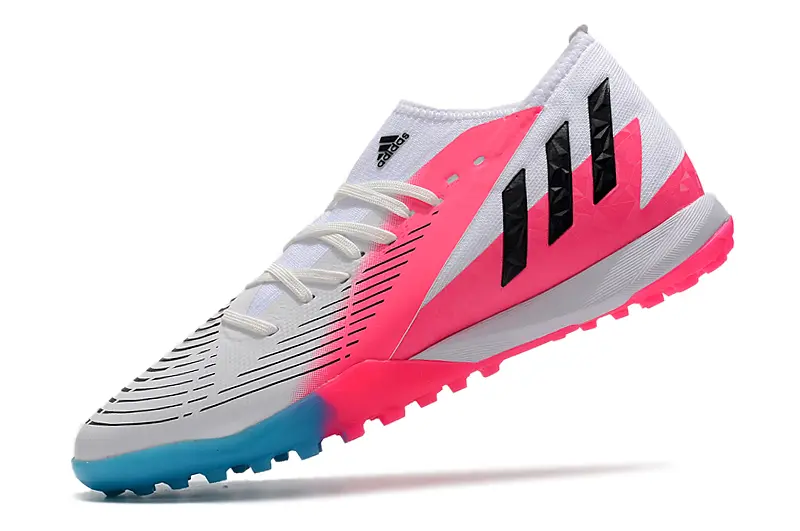 Adidas Predator Edge.3 TF - White/Neon Pink/Cyan Blue