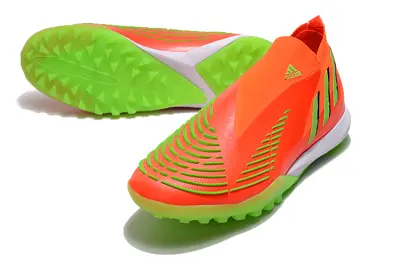 Adidas Predator Edge+ Laceless TF - Orange/Vibrant Green/Fluorescent Orange